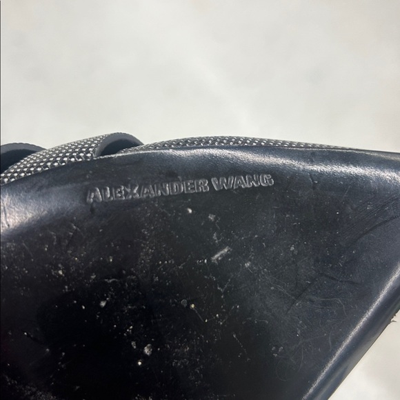 Alexander Wang Black and Silver Mules - Picture 3 of 6